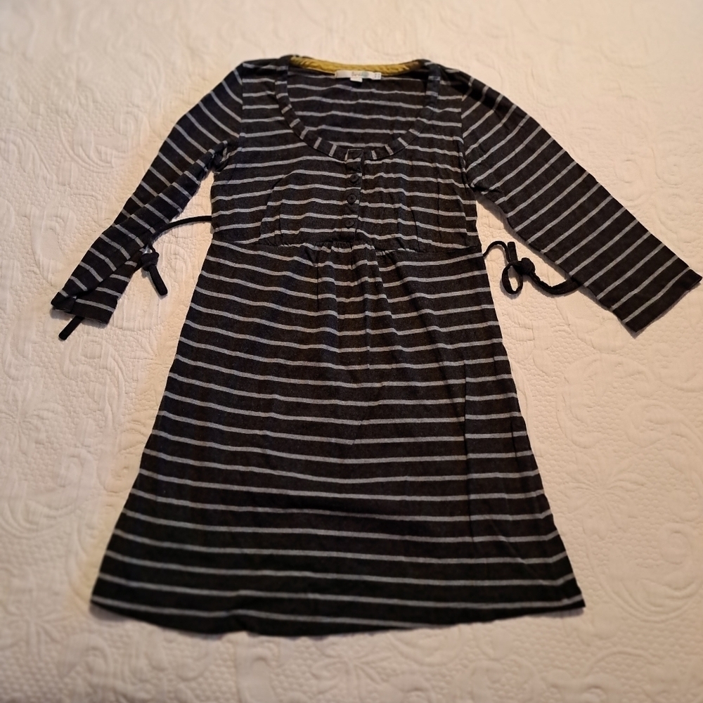 Boden women's size US 4 2 tone gray tunic maternity top VGUC